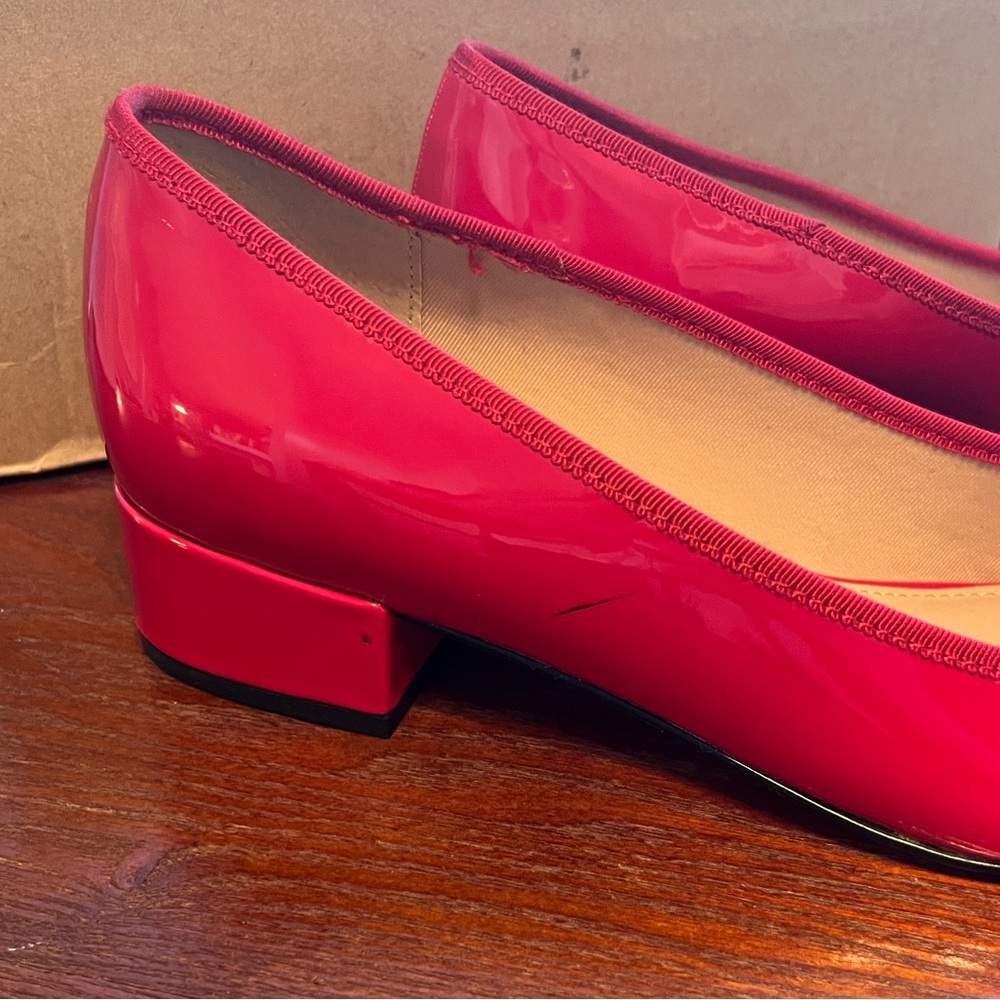 Steve Madden Womens Cherish Red Bow Slip On Block Heel Pumps Shoes New in Box - Picture 3 of 7